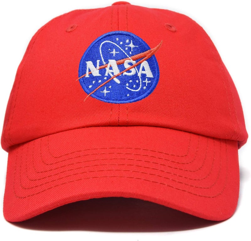 DALIX NASA Embroidered Mens Womens Cotton Dad Hat Baseball Cap Adjustable - Image 1